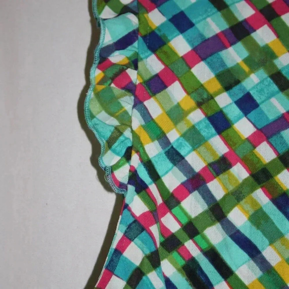 Zac and Rachel Flowy Sleeveless Top with Ruffles at Neckline Flutter Sleeves NWT - Picture 12 of 16